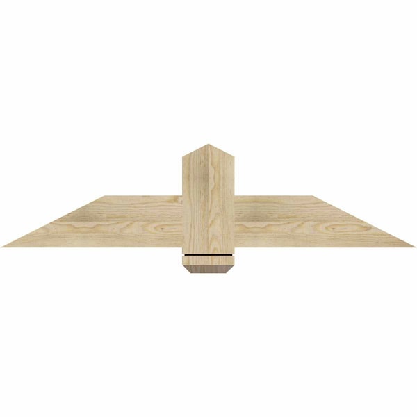 Ekena Millwork Eugene Rough Sawn Timber Gable Bracket, Douglas Fir, 48"W x 12"H x 2"D x 6"F, 6/12 Pitch GBW048X12X0206EUG00RDF - main